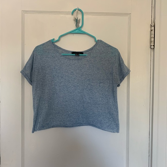 blue cropped t shirt - Picture 1 of 2